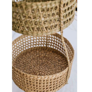 2022 Hot Product Macrame 3 Tier Hanging Basket Indoor Outdoor Plant Hanger Stand Flower Pot for Home Decor