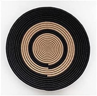 Hot Selling Multicolor Adorable Flower Round Handicraft Rattan Wicker Seagrass Plate Hanging Wall Decor For Livingroom