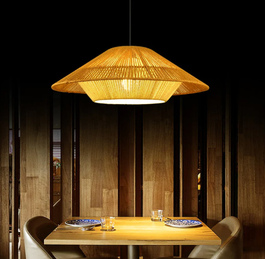 Rustic Ambiance Unique Design Lampshade/ Rattan Pendant Light From Vietnam ODm & OEM Wholesale