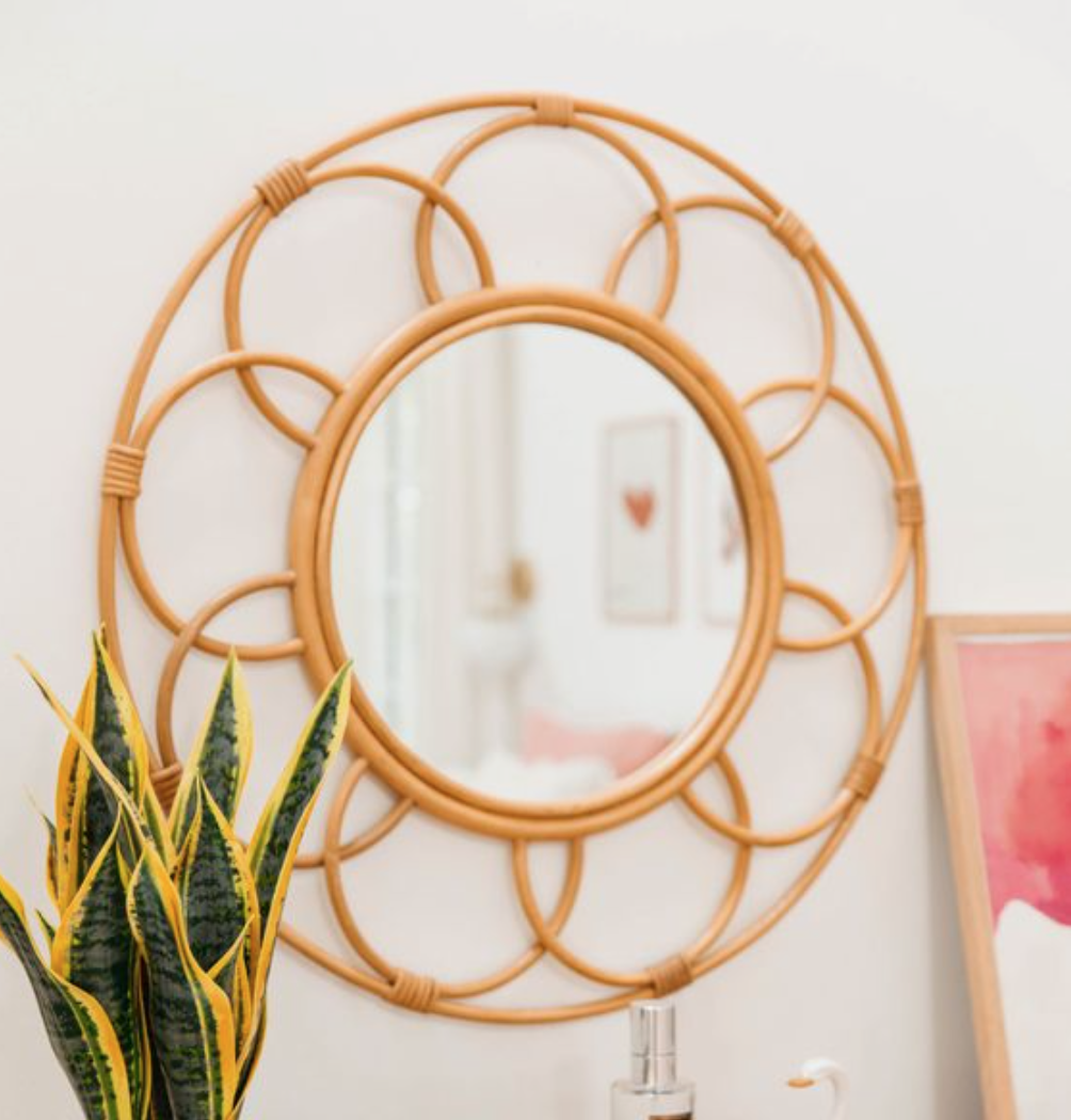 Hot Product TIENPHONG Handicraft Flower-shaped with Round border Mirror Framed | Wall Decor