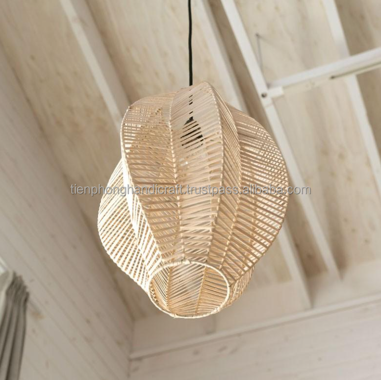 Cheapsale Bigsize Rattan Lampshade Art Deco Lampshade | Rattan Pendant Light for Livingroom Bedroom Kitchen