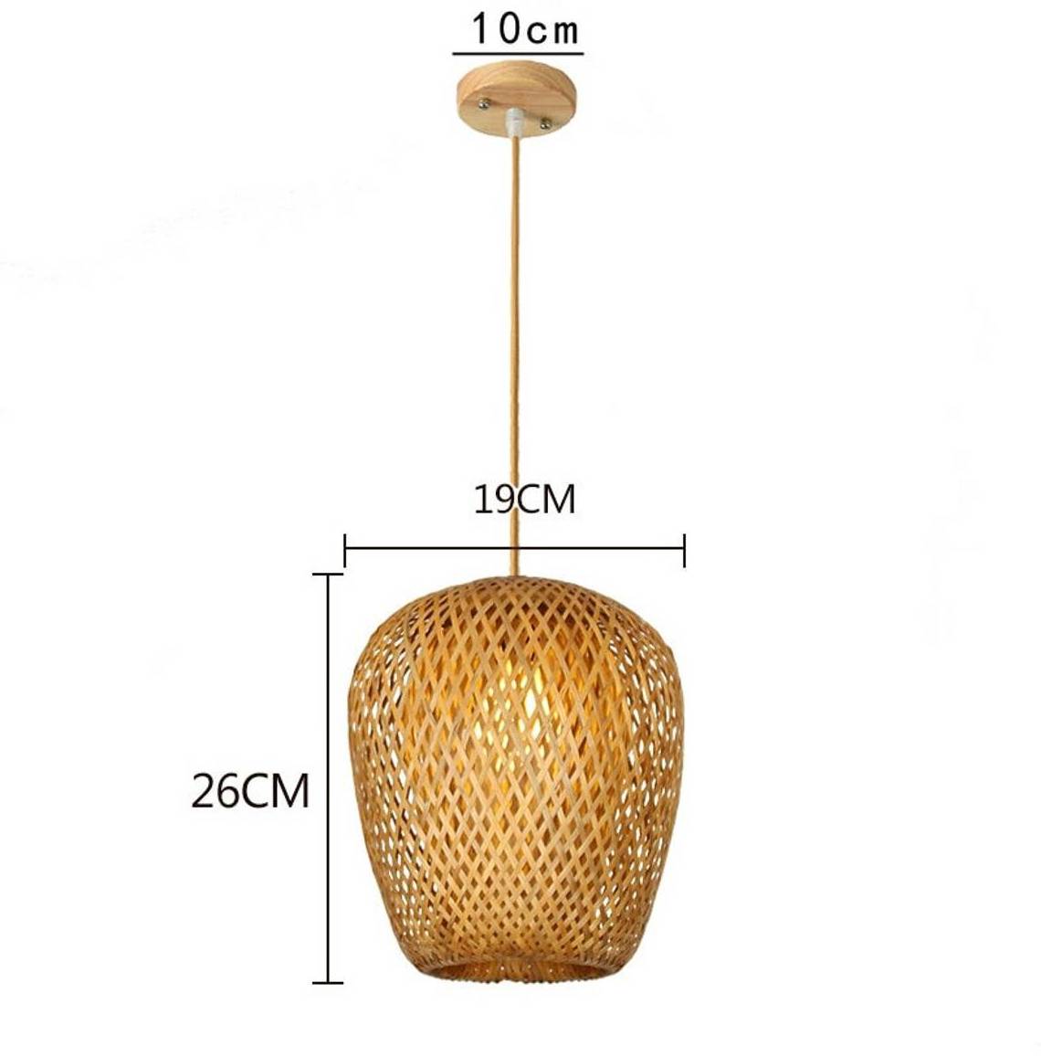 NEW DESIGN SET OF 3 Wicker Handmade Bamboo Pendant Lights Natural Bamboo Ceiling Light Fixture Bamboo Hanging Lampshades