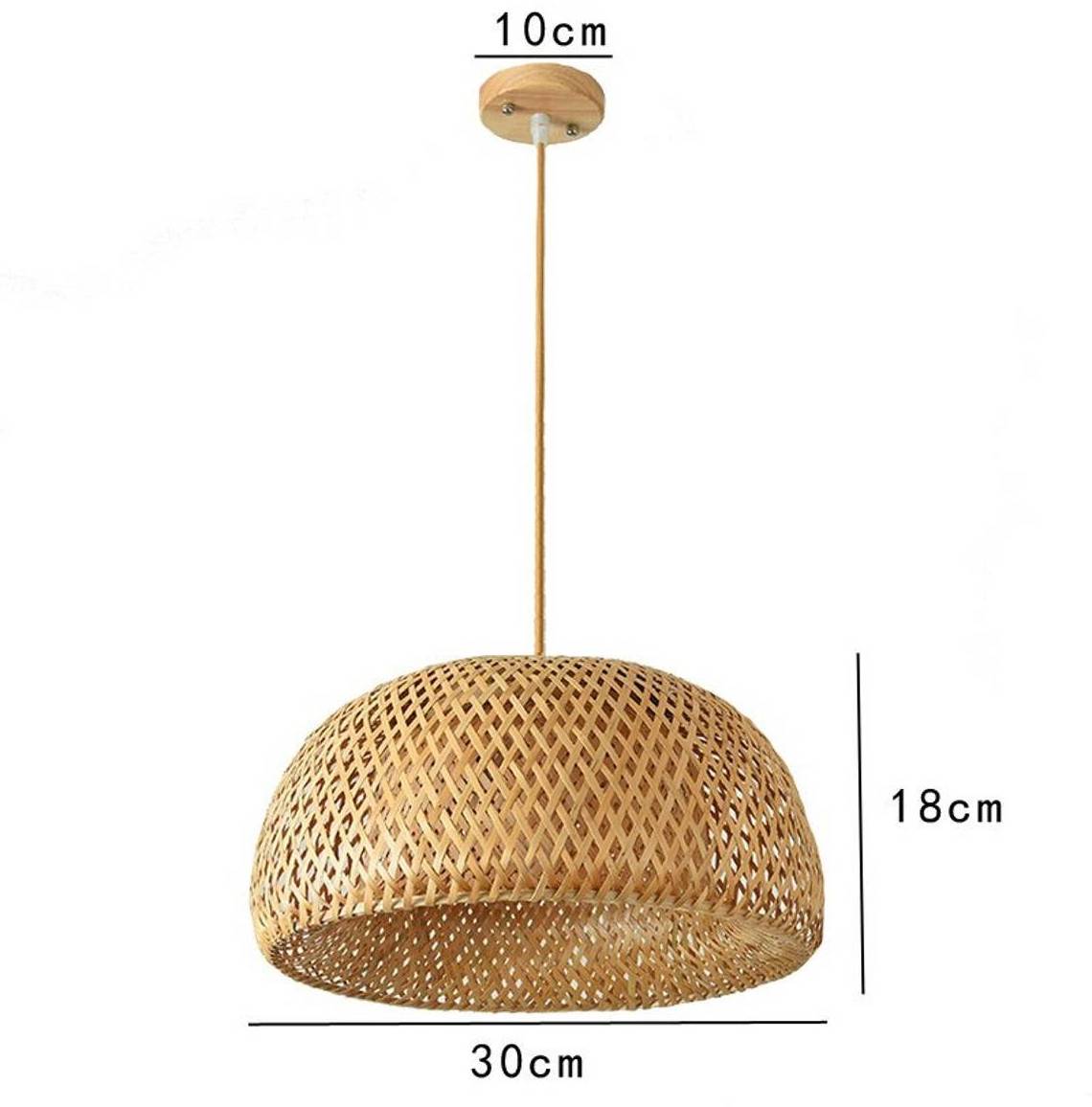 NEW DESIGN SET OF 3 Wicker Handmade Bamboo Pendant Lights Natural Bamboo Ceiling Light Fixture Bamboo Hanging Lampshades