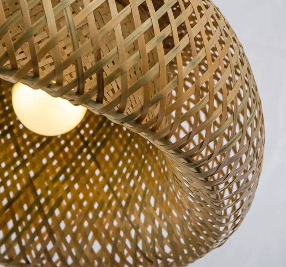 HOT ITEMS HIGH QUALITY Handwoven Wicker Bamboo Lamps Bamboo Ceiling Light For Living Room Decor Kitchen Decor Bedroom Decor