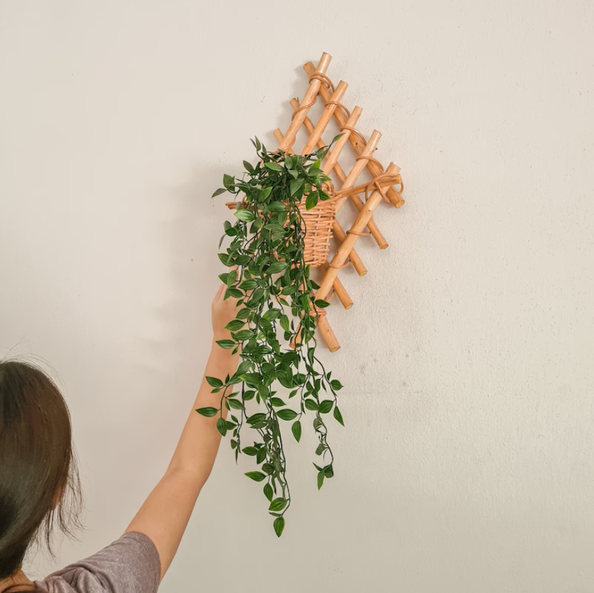 Wall Hanging Plant Pot/ Wall Hanging Planters/ Wooden Plant Hanger, Plant Wall Art