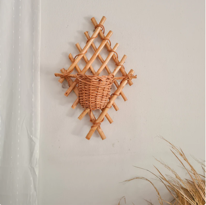 Wall Hanging Plant Pot/ Wall Hanging Planters/ Wooden Plant Hanger, Plant Wall Art