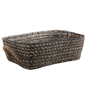 Wholesale Best Selling 2023 Premium Asher Handwoven Seagrass Underbed Basket for Decor Living Room Bathroom Kitchen Dining Room