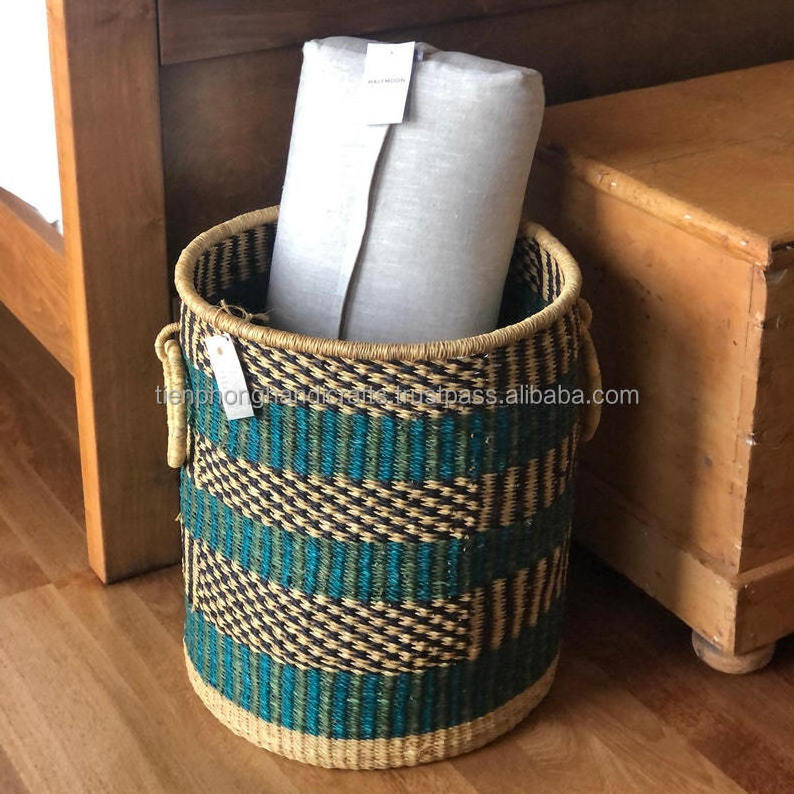 Hamper Basket/ Bolga Basket Traditional African Handmade Baskets