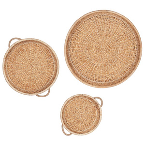 Low MOQ Cheap Price Best Selling 2023 Emma Woven Baskets Wall Art, Set of 3 for Decor Living Room Bedroom