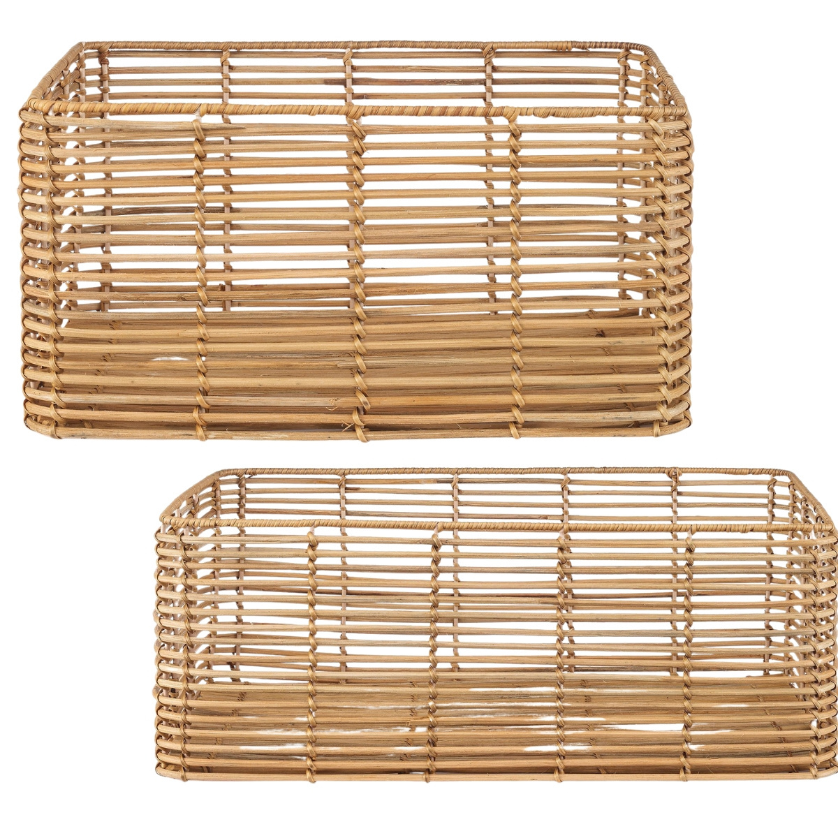 Wholesale Best Selling 2023 Premium Neat Method Rattan Baskets - Boho Chic Storage, Handwoven Natural Craft