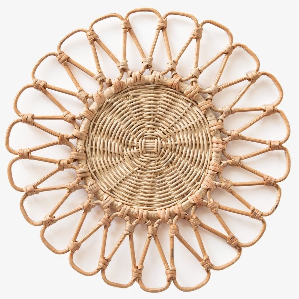 Luxurious Sustainable Rattan Charger For Wedding Party Decoration Dinning Table Mat | Tienphong Handicrafts