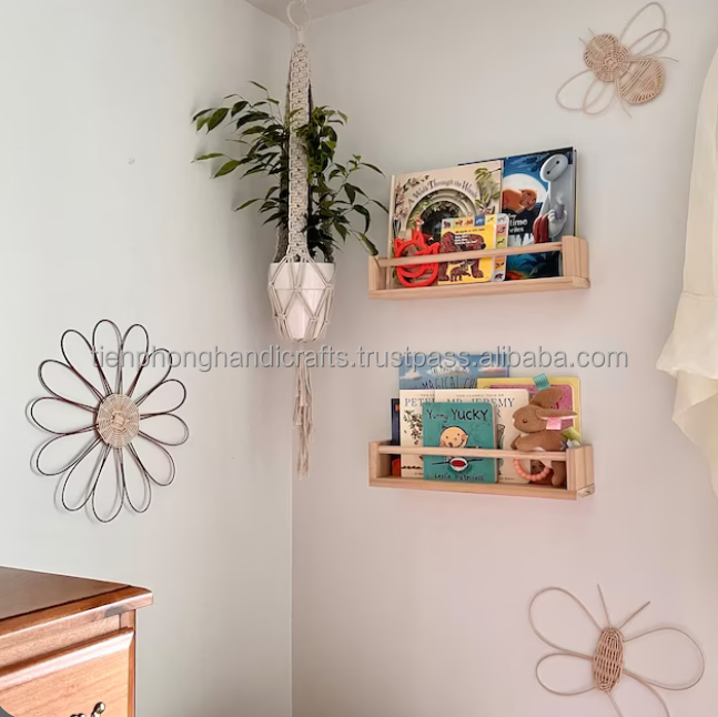 Rattan Bumble Bee Wall decor | Nursery Room Decor | Animal Wall decor