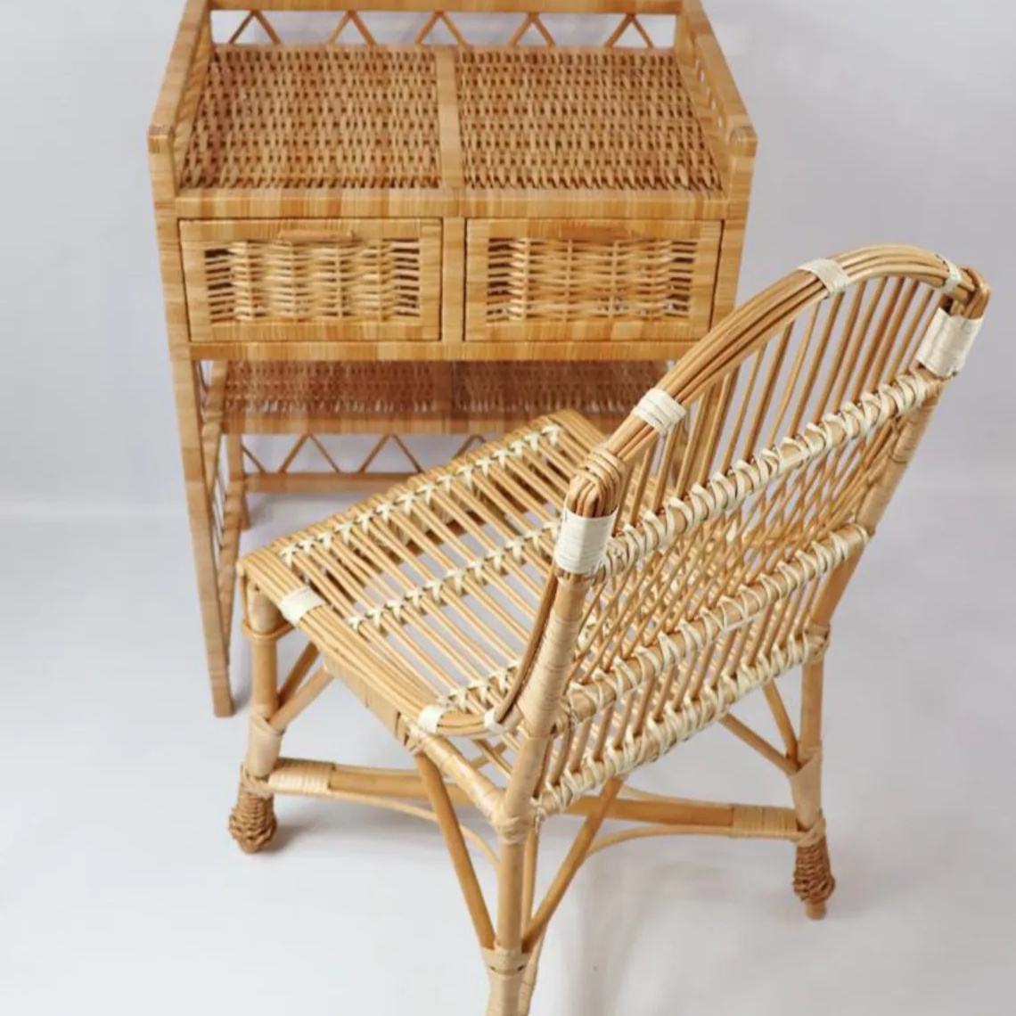 TienPhong Handicrafts rattan baby and kid chair Rattan chair child chair for kids Made In Vietnam