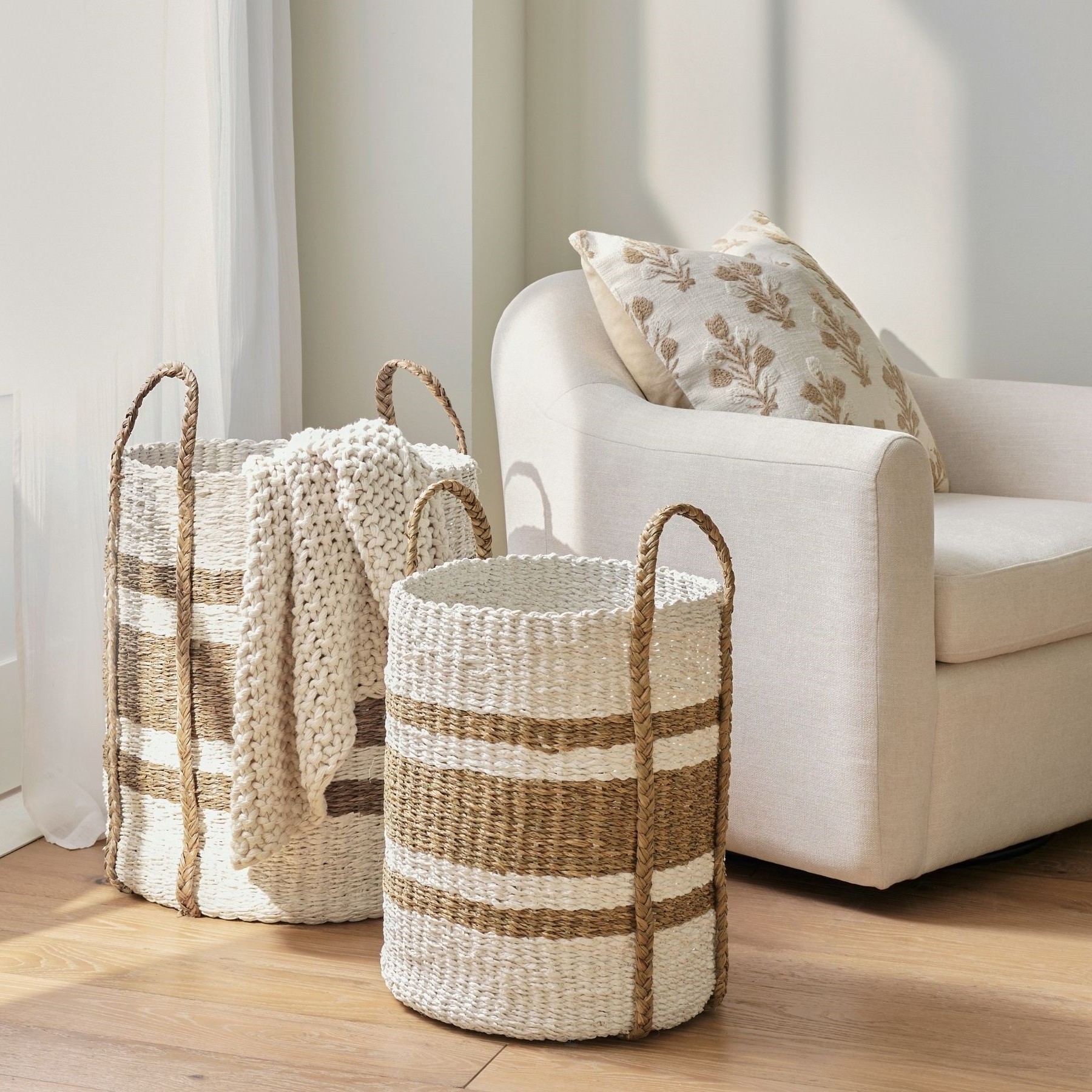 Wholesale Best Selling 2023 Premium Tulum Handwoven Tote Baskets - Boho Chic Storage, Handwoven Natural Craft