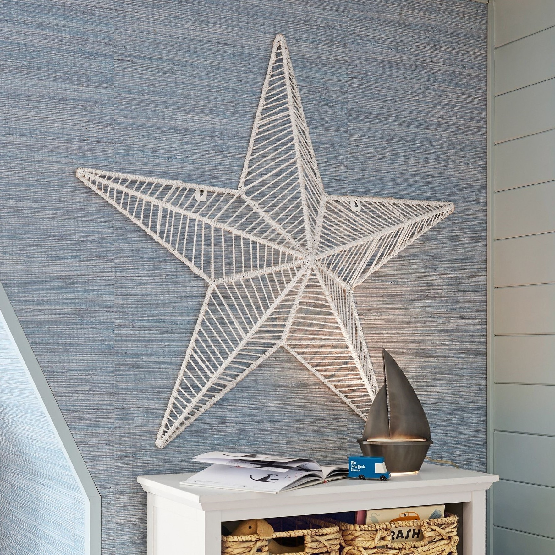 Best Selling 2023 Wholesale Boho Chic Quinn Oversized Star Wall Decor - Chic and Whimsical Woven Accent for Stylish Wall Art