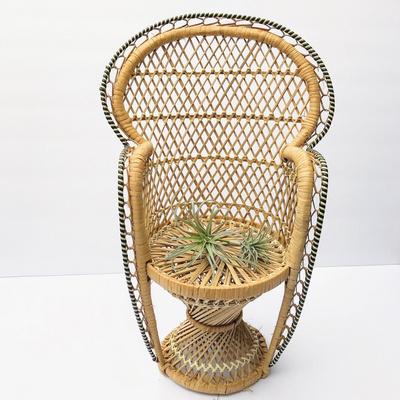 Wholesale new natural rattan outdoor chair beautiful small size bamboo chair made in Vietnam