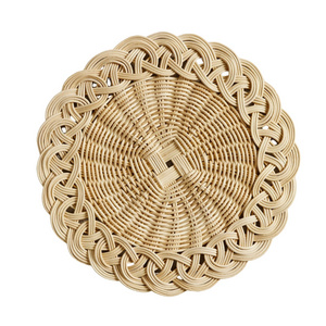 Super Hot Sale Cheap Price Low MOQ Julia Berolzheimer Daisy Woven Charger | Dining Table Decor for Dining Room Party Wedding