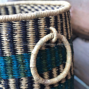 Hamper Basket/ Bolga Basket Traditional African Handmade Baskets