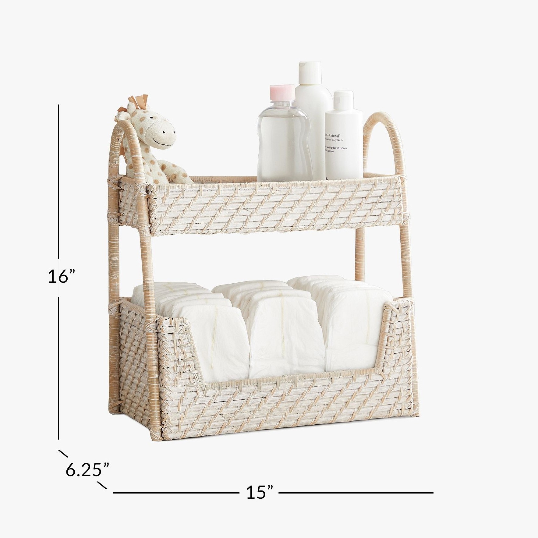 Wholesale Best Selling 2023 Handmade Quinn Stacked Diaper Organizer Stylish and Practical Storage Solution for Nursery Essential