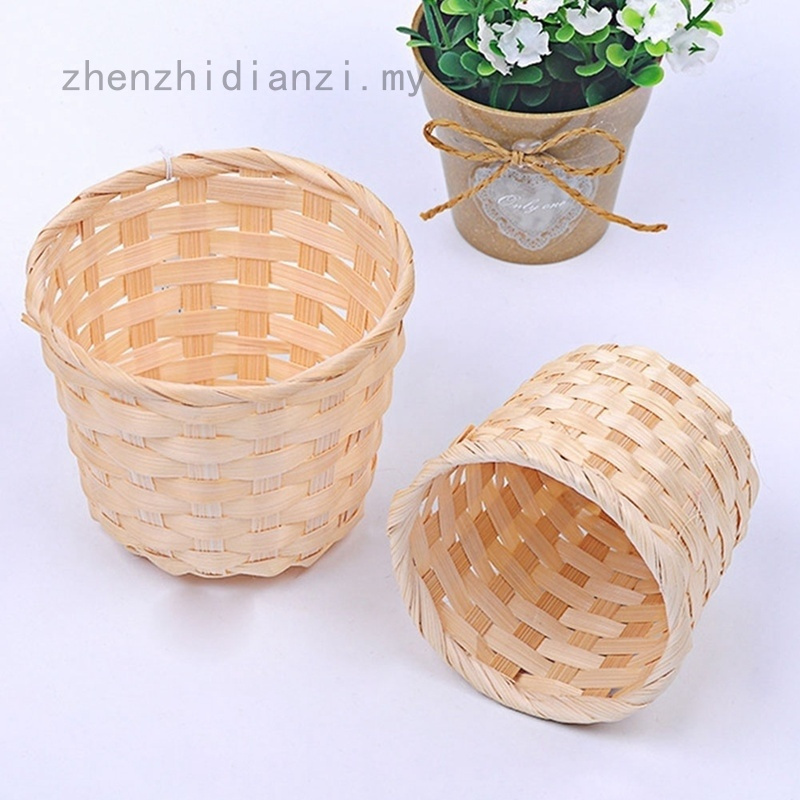 Handmade Natural Round Bamboo Weaving Bamboo Fruit Rattan Basket christmas gift basket/rectangle bamboo storage basket