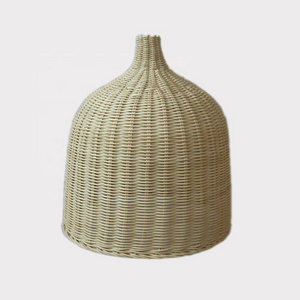 Handmade high quality rattan wicker lampshade frames , vietnam natural rattan lamp shade pendant light handicraft