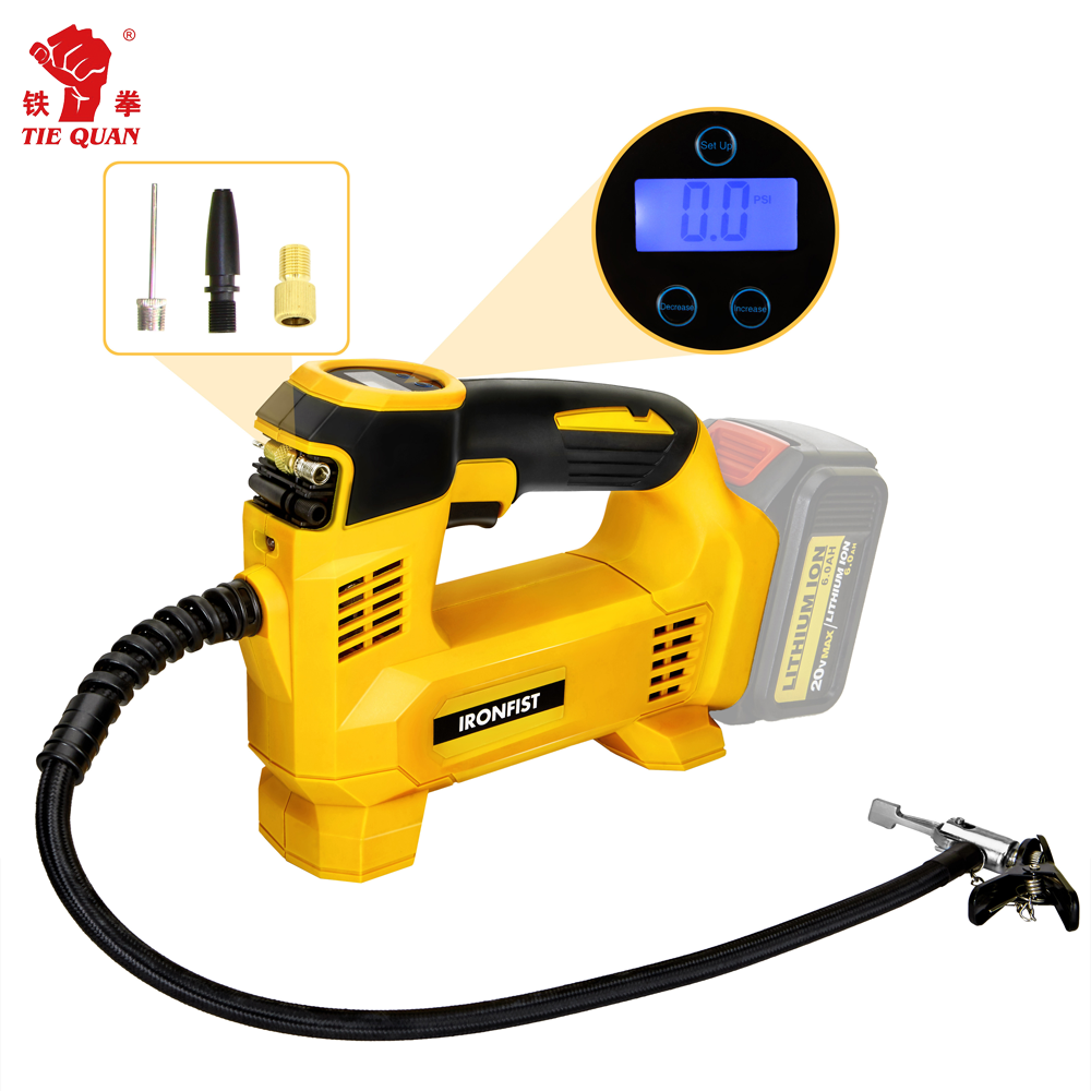 cordless air compressor car tire inflator pump