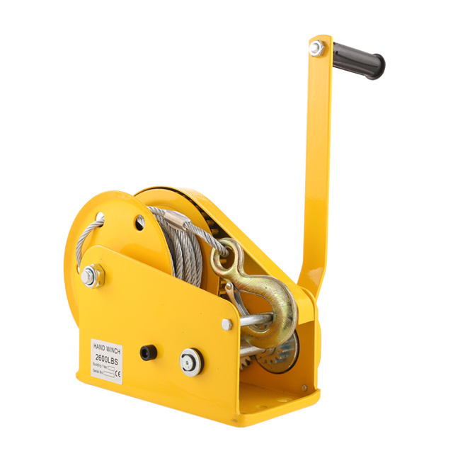 Best seller 1200lb manual winch manual hand winch portable self locking hand winch