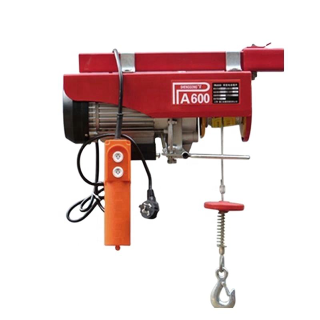 Pa Mini Electric Crane Hoist Home Use 100kg 200kg 500kg China Manufacturer Wire Rope Electric Hoist