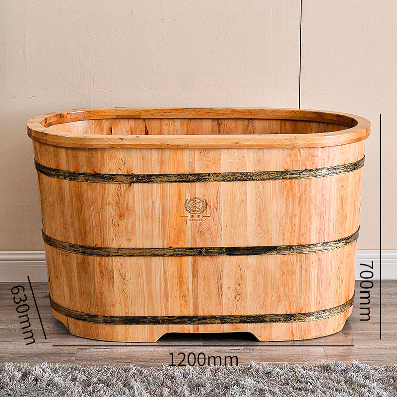 1.2M 47inches  Japanese design new product Cedar Wood freestanding Bathtubs soaking spa hot tubs