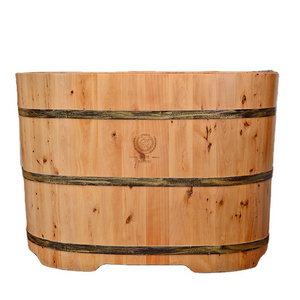 100cm freestanding fashionable hinoki wooden bathtubs portable sauna hot tubs factory price hot sale