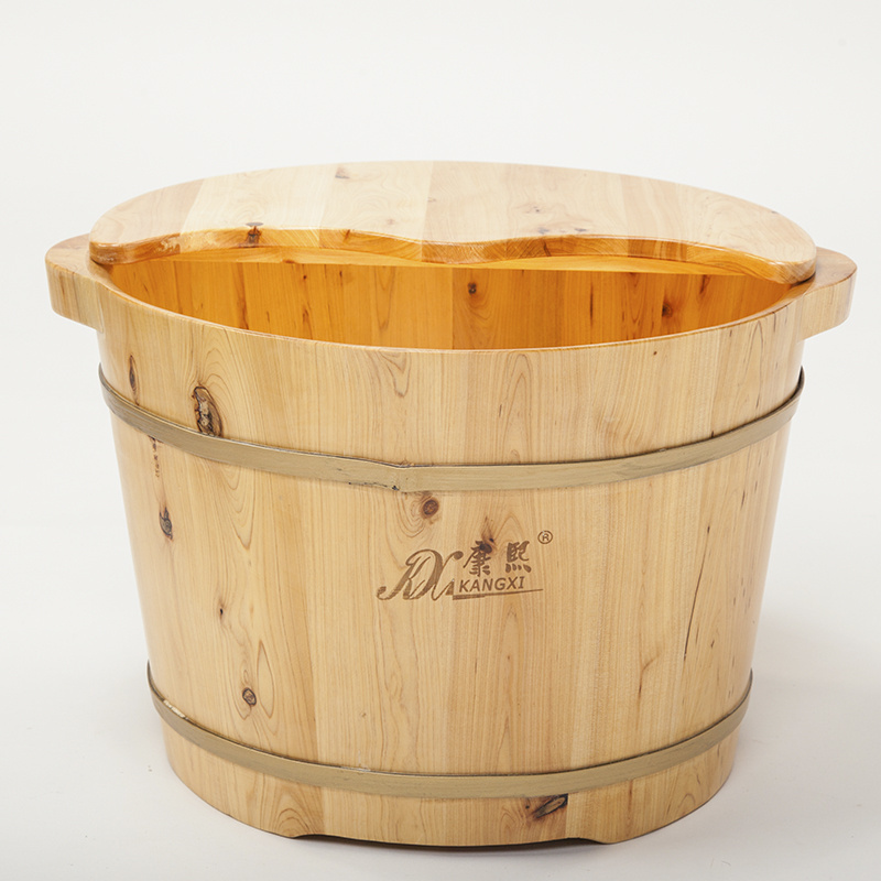 China Wholesales Price Wooden Foot Spa Tub Foot Bath Barrel Wood Foot Bath Barrel