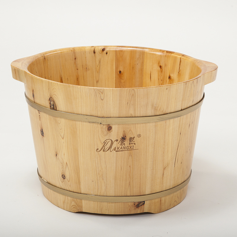 China Wholesales Price Wooden Foot Spa Tub Foot Bath Barrel Wood Foot Bath Barrel