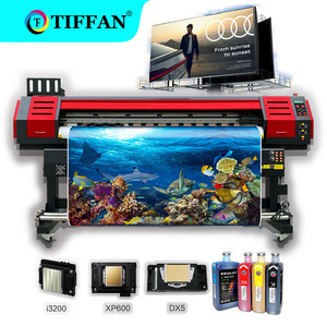 TIFFAN ecosolvent 2 feet flex banner wallpaper poster canvas printing machine digital price 0.8m i3200 4head eco solvent printer