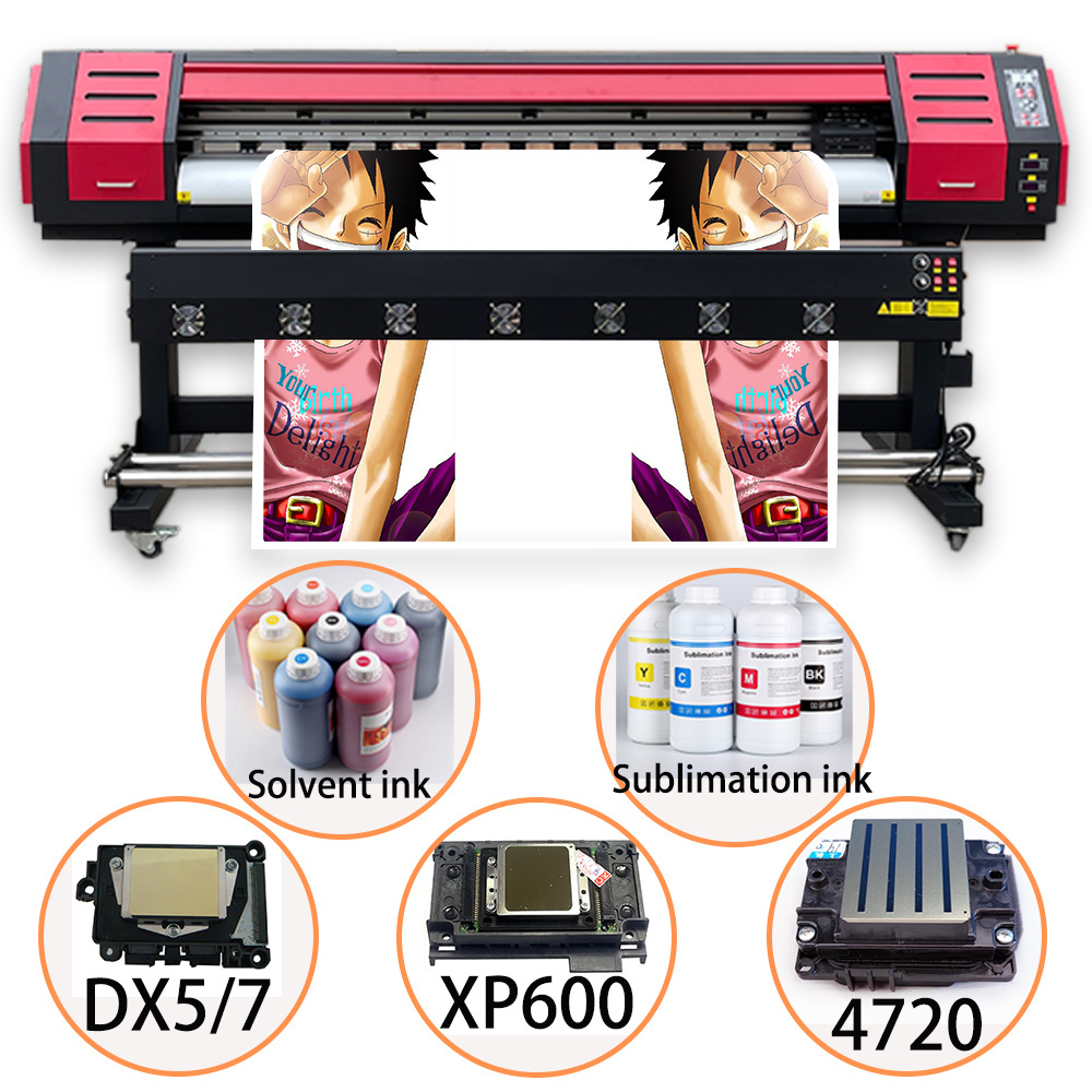 TIFFAN Competitive price ecotank inkjet printer piezo PLOTTER  advertising billboard 1.6m eco solvent printer with DX5 printhead