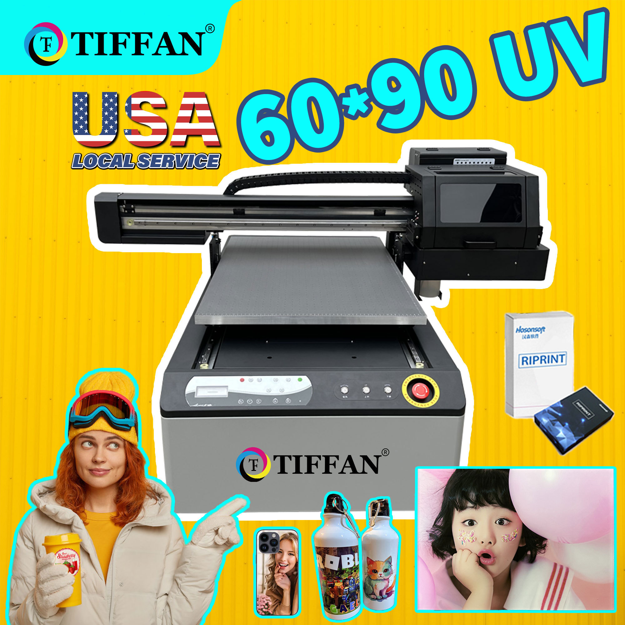 a1 6090 flat bed flatbed uv flatbed label sticker large format a1 digital uv printer UV flatbed Printer