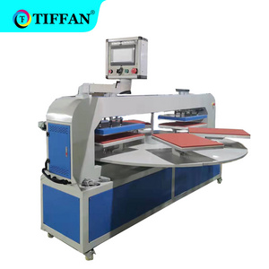 TIFFAN hat top and bottom fully automatic calandra sublimation 4 Six stations heat transfer printing 80 x 100 heat press machine