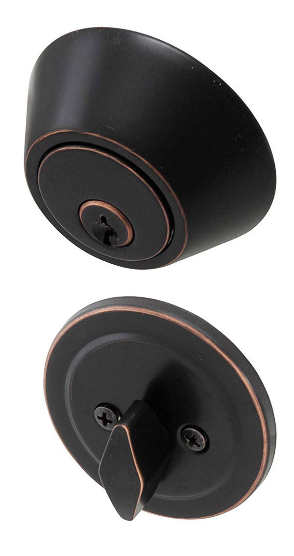 American Standard Black Keyless One Side Deadbolt with Cover Custom Color single deadbolt door lock one lock