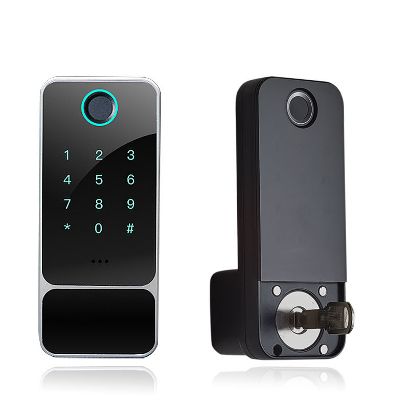 Waterproof Outdoor Tuya TT APP Fingerprint Keypad Password Electric Gate Smart Rim Door Lock