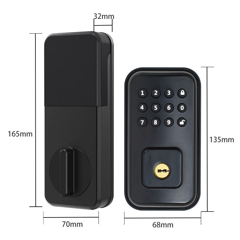 High Security Level Multifunctional Password  Smart Lock for Rental Property Management smart deadbolt lock