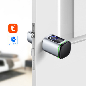 Automatic Ttlock Tuya App Digital Smart Door Lock Cerradura Inteligente Euro Cylinder Lock Smart Electric Door Lock