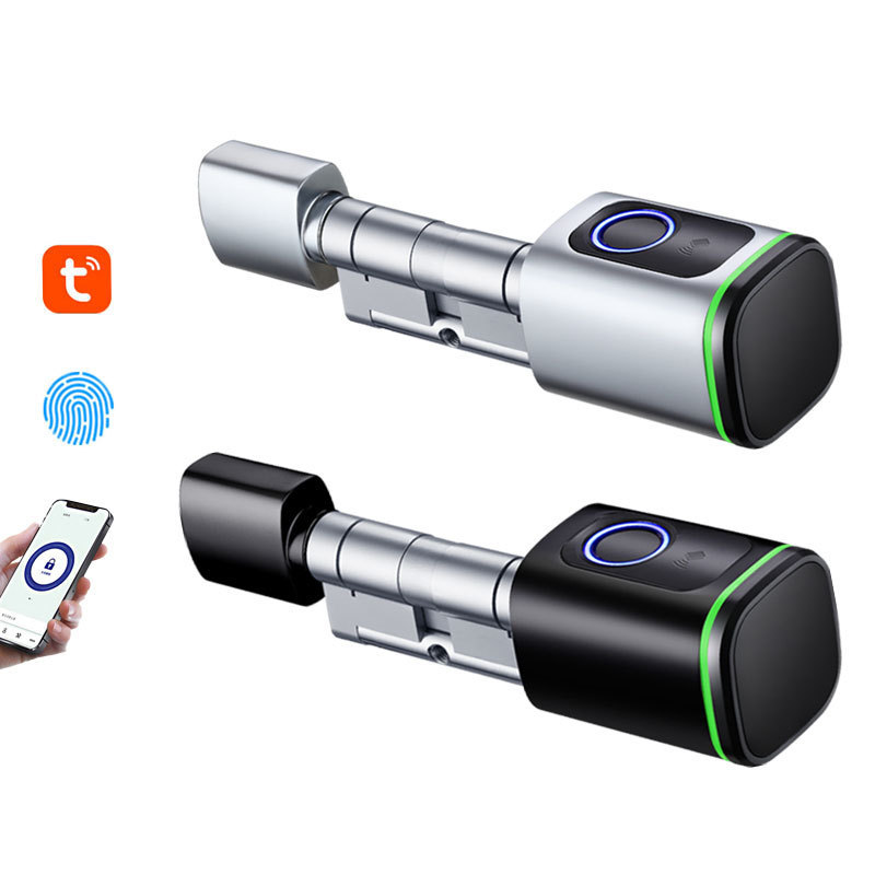 Automatic Ttlock Tuya App Digital Smart Door Lock Cerradura Inteligente Euro Cylinder Lock Smart Electric Door Lock