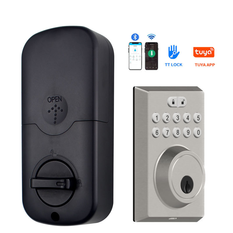 Fingerprint Biometric Passcode Smart Door Lock App Keypad Home Smart Deadbolt Auto Smart Lock