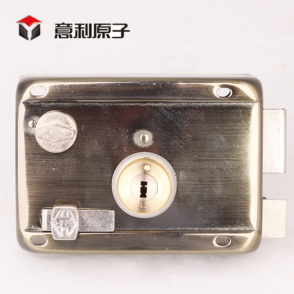 From Zhongshan Factory Rim Night Latch Lock Steel Lock The Door Wire Drawing rim lock