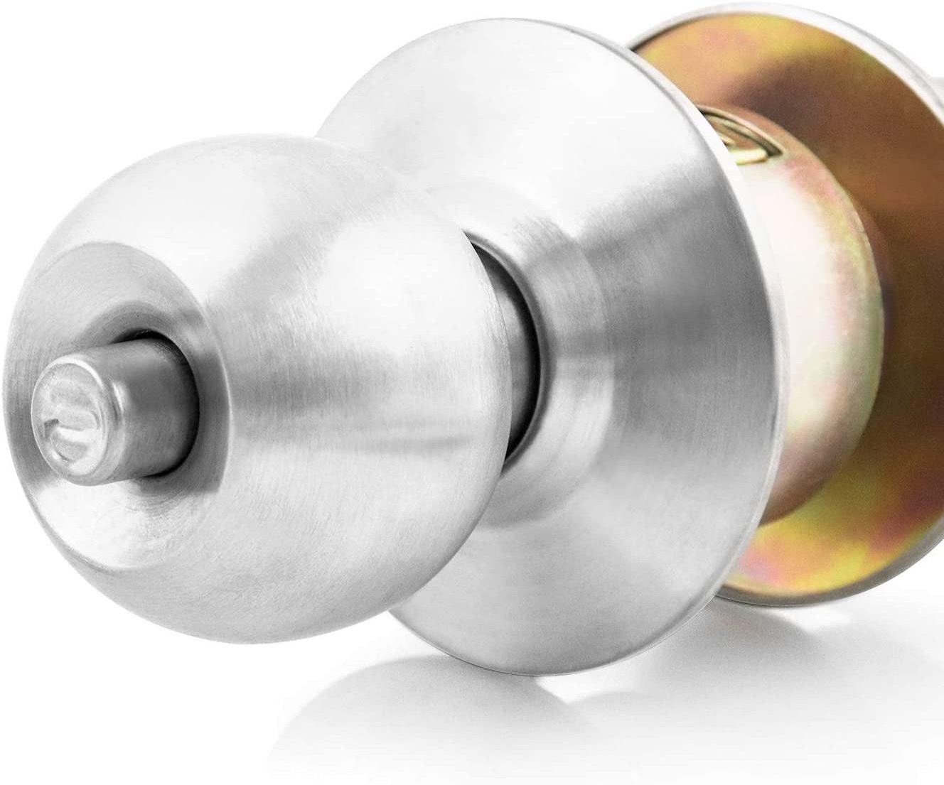 Commercial cylindrical entry privacy bathroom bedroom interior  cylindrical door knob lock cylinder security