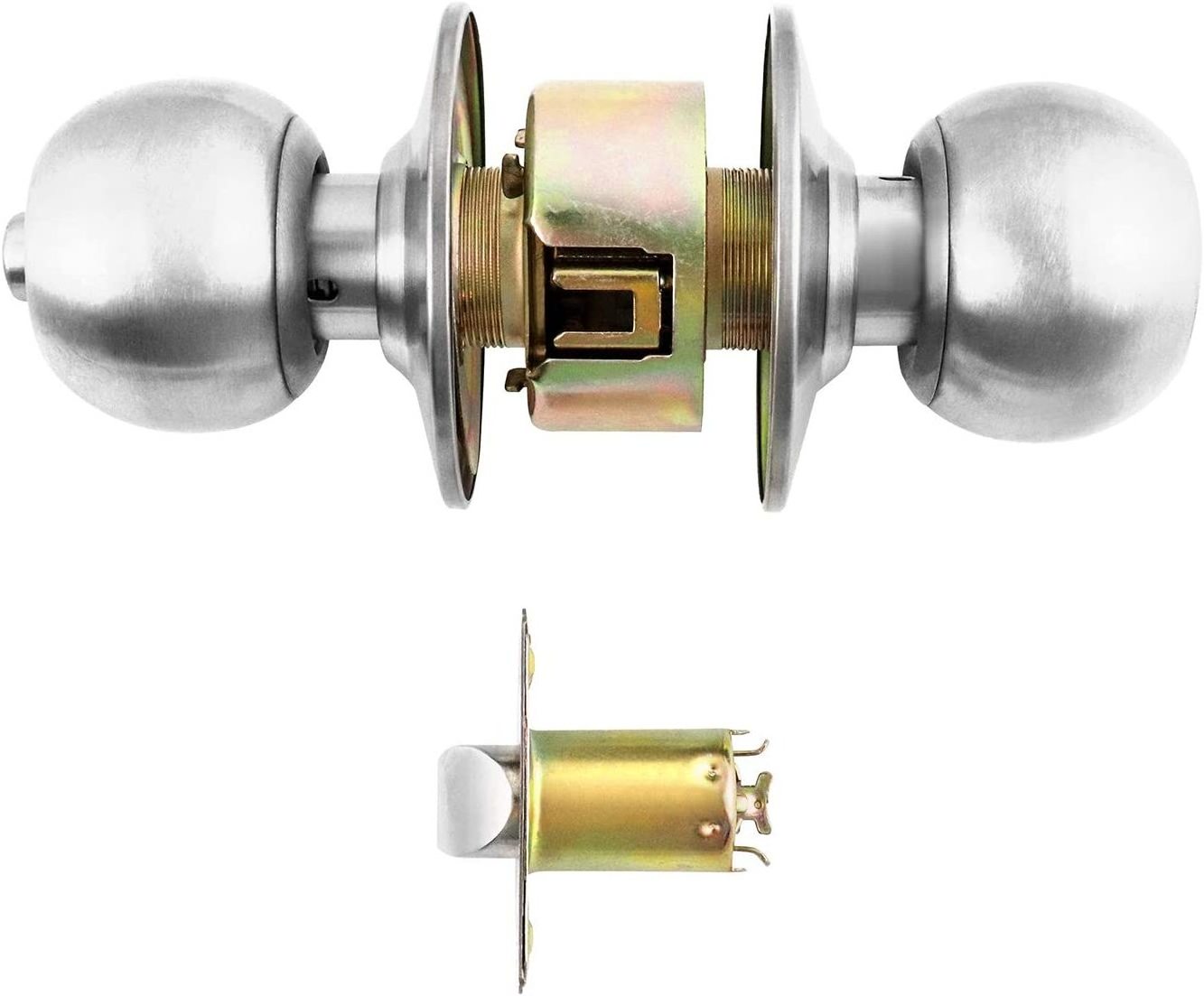 Commercial cylindrical entry privacy bathroom bedroom interior  cylindrical door knob lock cylinder security