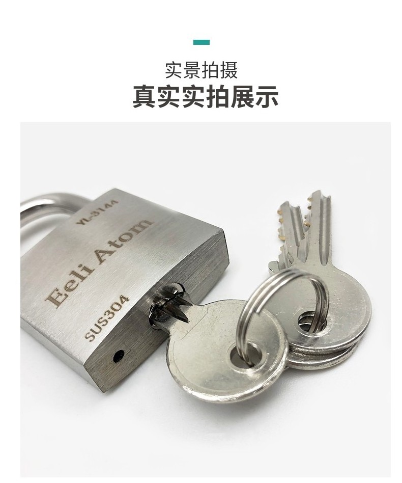 Good Price OEM Stainless Steel Padlocks Anti-rust Waterproof Padlock for Outdoor Lock