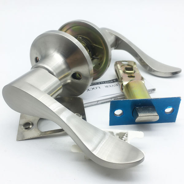 Zinc alloy Toilet Entrance Tubular Cylinder Handle Lever Door Lock toilet door lock