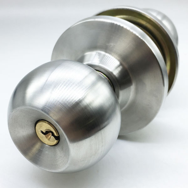 Factory Direct High Quality crystal Brass Core 3 Computer Keys Stainless Steel Knob Door Lock