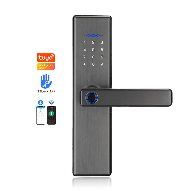 Safe Lock Gate Combination Bedroom Home Digital Biometric Fingerprint Intelligent Handle Electronic Locks Smart Lock Door Handle