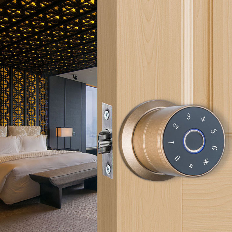 Tuya Lock Ble Digital Keypad Bedroom Door Knobs Smart Door Lock Fingerprint Ttlock